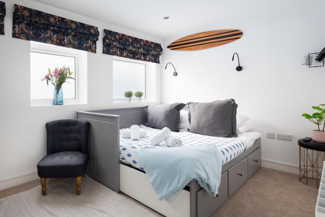 Trig-Private Studio, Courtyard, Walk To Fistral New Quay Exterior foto